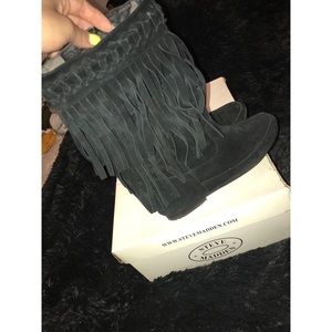 Steve Madden Fringe Boots